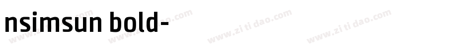 nsimsun bold字体转换